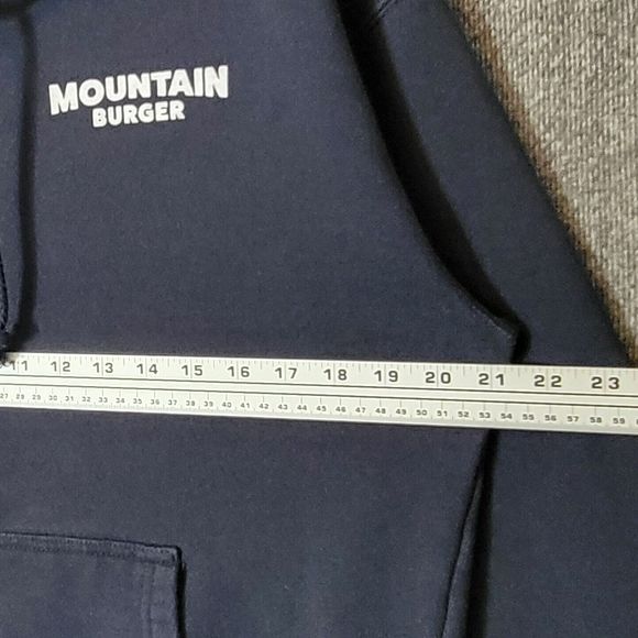 Mountain Burger Bend Oregon Hoodie Mens Medium Black Burgers Elevated - Picture 8 of 11